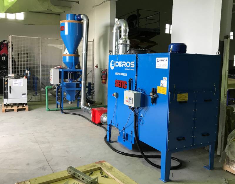 Sableuse et robot ATEX.