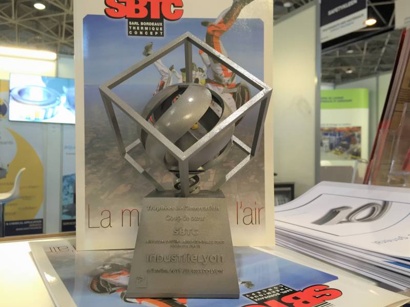 Trophée de l'innovation AEROGOM SYSTEM INDUSTRIE LYON 2017.