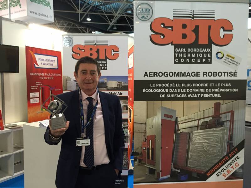 Trophée INDUSTRIE LYON 2017 pour l'AEROGOM SYSTEM.