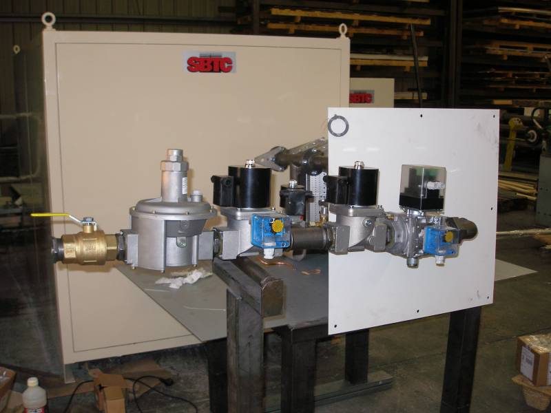 Brûleur veine d'air ''Rack '' prêt à être installé sur un séchoir à Bordeaux.